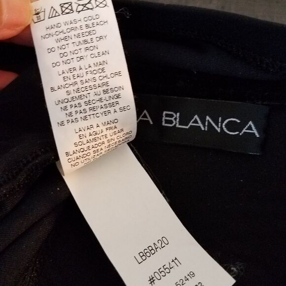 La Blanca Twist Front Bandeau One Piece sz 8 - Picture 6 of 6